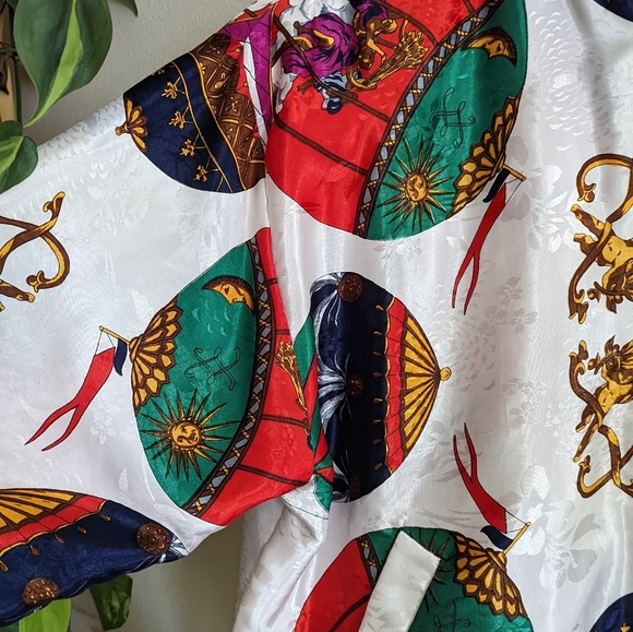 Picasso | Vintage | 90s Reversible Zip Front Satin Bomber Jacket Streetwear - Picture 9 of 13